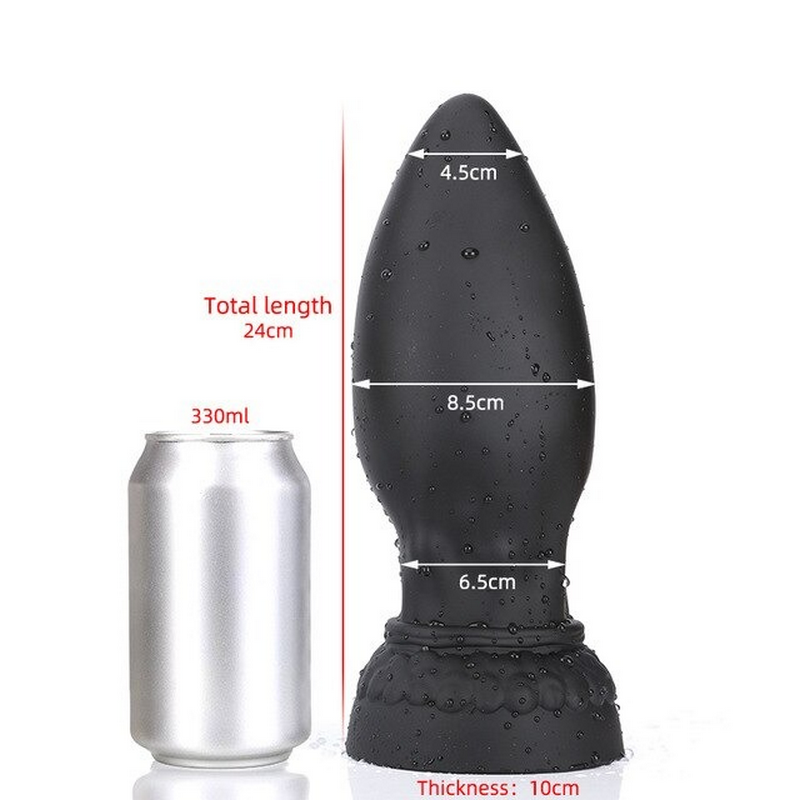 Super Huge Anal Plugs With Suction Cup / Big Soft Anus Expande Toys For Men And Women - EVE's SECRETS