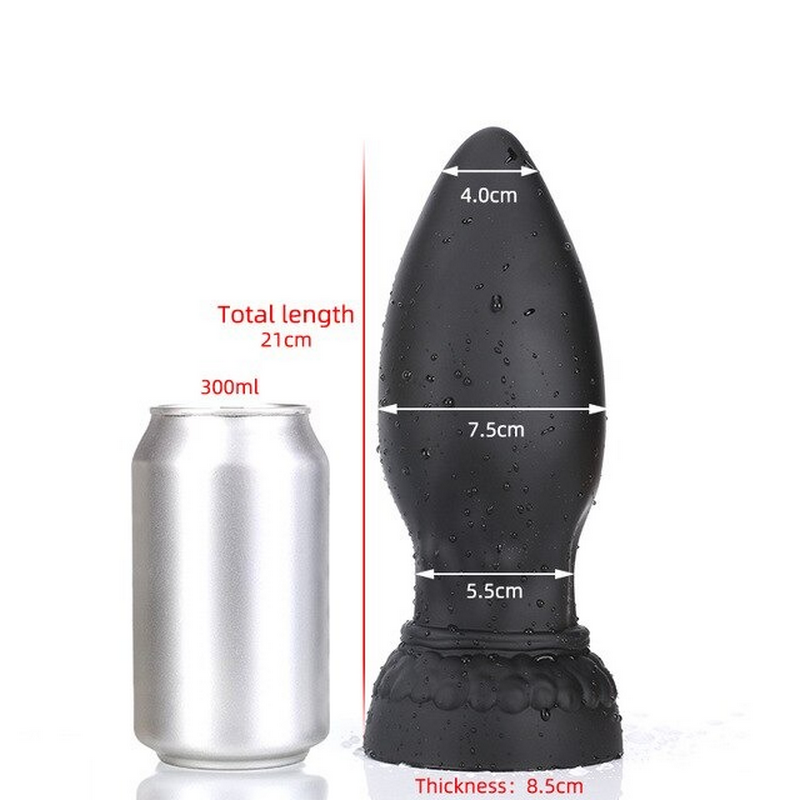 Super Huge Anal Plugs With Suction Cup / Big Soft Anus Expande Toys For Men And Women - EVE's SECRETS