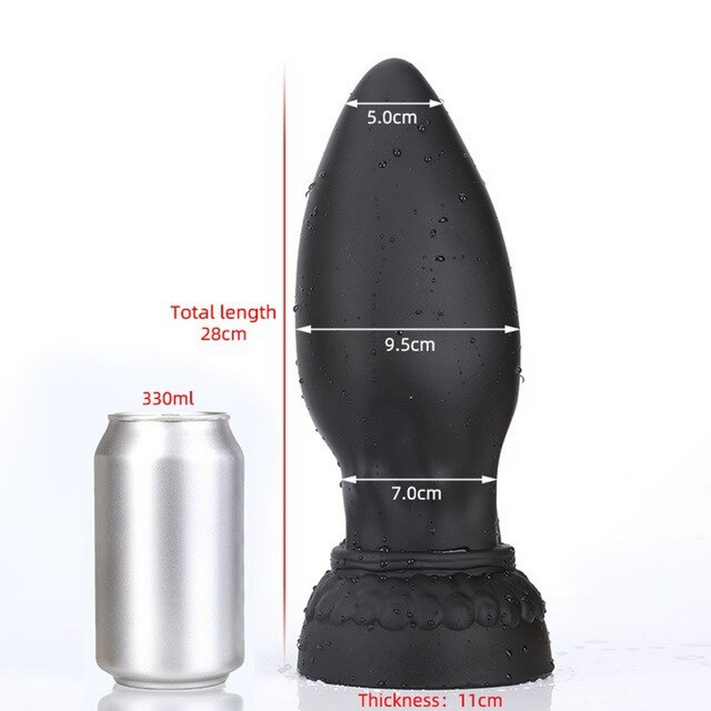 Super Huge Anal Plugs With Suction Cup / Big Soft Anus Expande Toys For Men And Women - EVE's SECRETS