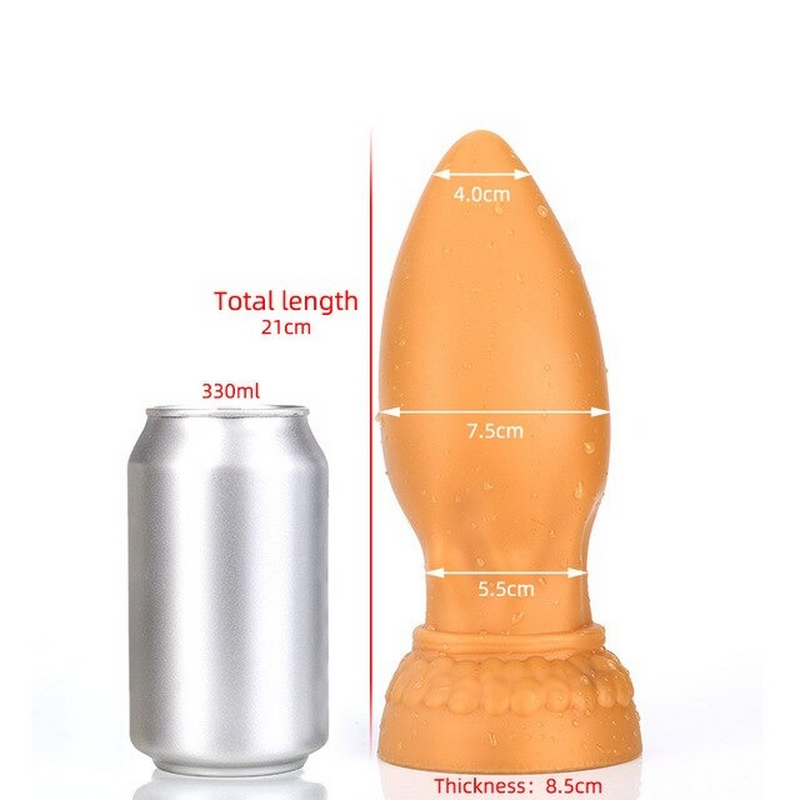 Super Huge Anal Plugs With Suction Cup / Big Soft Anus Expande Toys For Men And Women - EVE's SECRETS