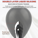Super Large Double-layer Silicone Inflatable Anal Butt Plugs / Unisex Pump Prostate Massage - EVE's SECRETS