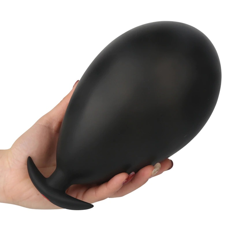 Super Large Double-layer Silicone Inflatable Anal Butt Plugs / Unisex Pump Prostate Massage - EVE's SECRETS