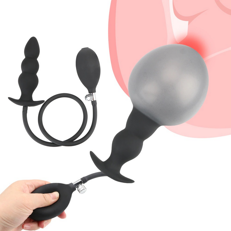 Super Large Inflatable Anal Plug / 12cm Anal Dilator Pump / No Vibrator Expandable Butt Plug - EVE's SECRETS
