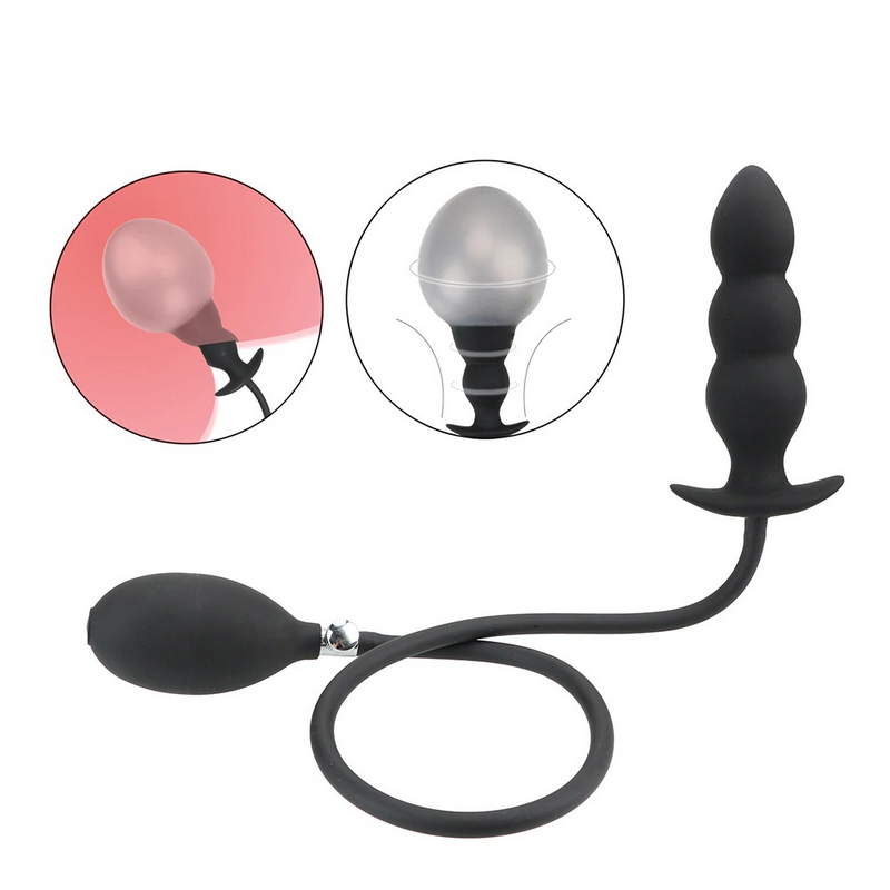 Super Large Inflatable Anal Plug / 12cm Anal Dilator Pump / No Vibrator Expandable Butt Plug - EVE's SECRETS