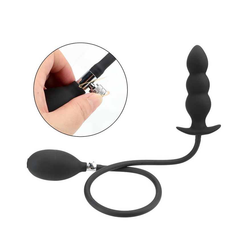Super Large Inflatable Anal Plug / 12cm Anal Dilator Pump / No Vibrator Expandable Butt Plug - EVE's SECRETS