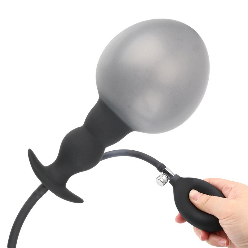 Super Large Inflatable Anal Plug / 12cm Anal Dilator Pump / No Vibrator Expandable Butt Plug - EVE's SECRETS