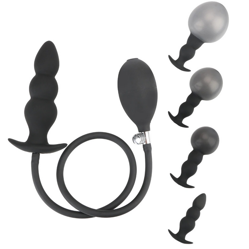 Super Large Inflatable Anal Plug / 12cm Anal Dilator Pump / No Vibrator Expandable Butt Plug - EVE's SECRETS