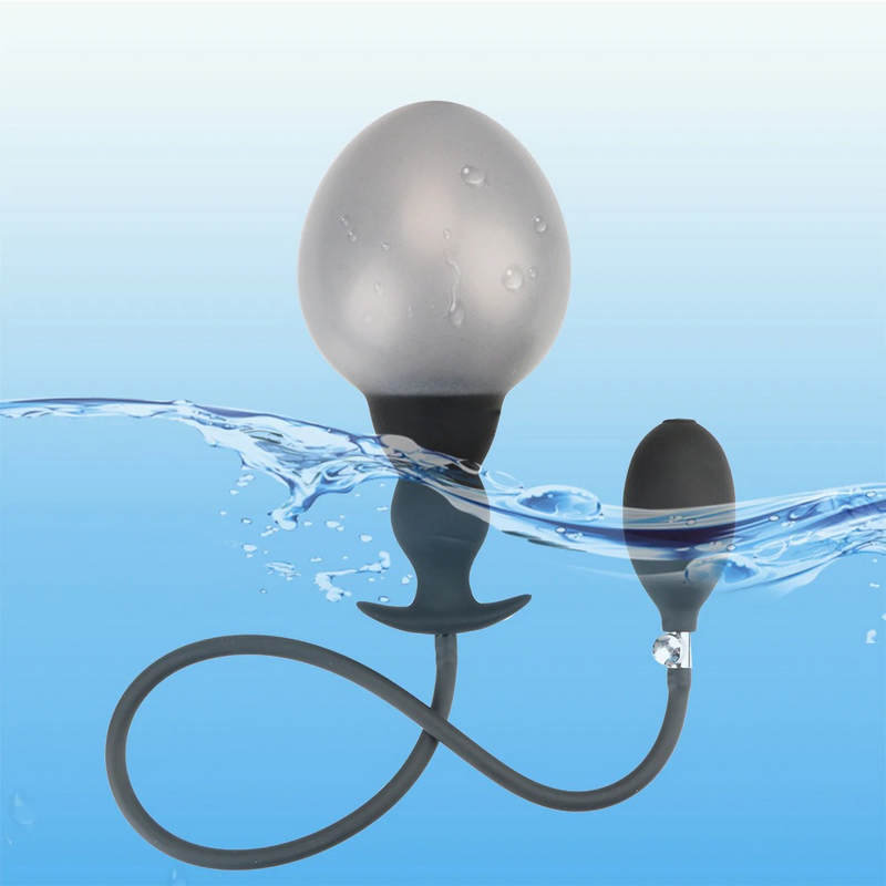 Super Large Inflatable Anal Plug / 12cm Anal Dilator Pump / No Vibrator Expandable Butt Plug - EVE's SECRETS