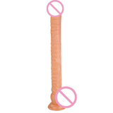 Super Long 40cm Dildo with Suction Cup / Soft Dick for Vaginal Masturbation / Realistic Penis for Ladies - EVE's SECRETS