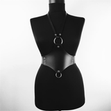Super Sexy Women's Body Harness / Fetish Style Faux Leather Bondage Lingerie / Waist Suspenders - EVE's SECRETS