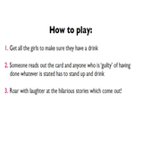 "Never Have I Ever" Fun Game for Adults / Board Game for Parties - EVE's SECRETS