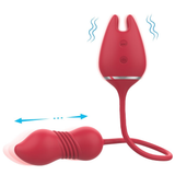 Thrusting 9 Speed Vibrator for Women / Nipple Clip and Clitoris Stimulation / Female Sex Toys - EVE's SECRETS