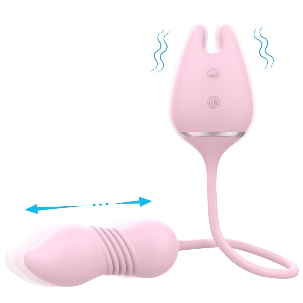 Thrusting 9 Speed Vibrator for Women / Nipple Clip and Clitoris Stimulation / Female Sex Toys - EVE's SECRETS