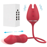 Thrusting 9 Speed Vibrator for Women / Nipple Clip and Clitoris Stimulation / Female Sex Toys - EVE's SECRETS