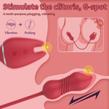 Thrusting 9 Speed Vibrator for Women / Nipple Clip and Clitoris Stimulation / Female Sex Toys - EVE's SECRETS