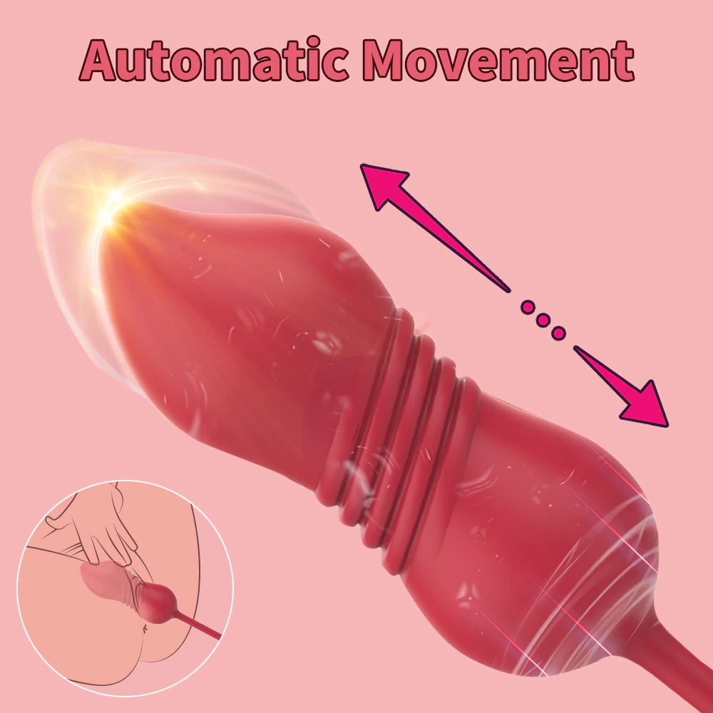 Thrusting 9 Speed Vibrator for Women / Nipple Clip and Clitoris Stimulation / Female Sex Toys - EVE's SECRETS