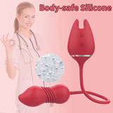 Thrusting 9 Speed Vibrator for Women / Nipple Clip and Clitoris Stimulation / Female Sex Toys - EVE's SECRETS