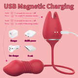Thrusting 9 Speed Vibrator for Women / Nipple Clip and Clitoris Stimulation / Female Sex Toys - EVE's SECRETS