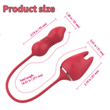 Thrusting 9 Speed Vibrator for Women / Nipple Clip and Clitoris Stimulation / Female Sex Toys - EVE's SECRETS