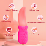 Tongue G-Spot Vibrator / Women's Clitoral Massager / Female Realistic Design Sex Toys - EVE's SECRETS