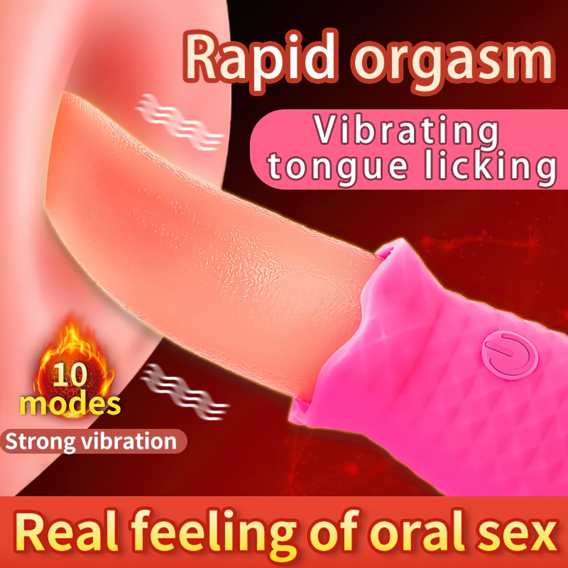 Tongue G-Spot Vibrator / Women's Clitoral Massager / Female Realistic Design Sex Toys - EVE's SECRETS