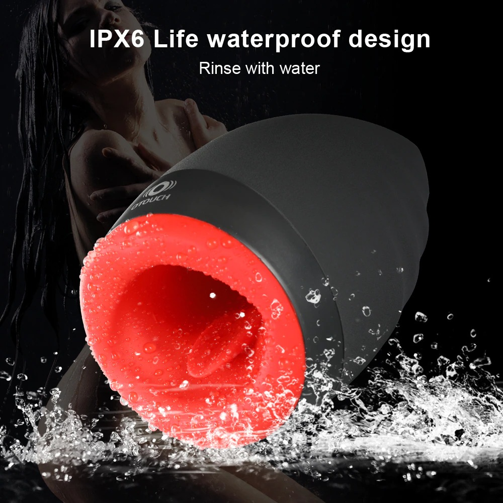 Tongue Vibrator for Men Masturbation / Silicone Automatic Heating Penis Vibrator for Adult - EVE's SECRETS