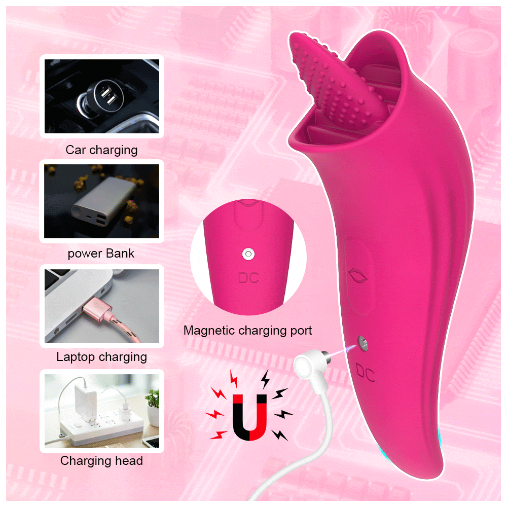 Tongue Vibrator for Women / Clitoral and Nipple Licking Stimulator - EVE's SECRETS