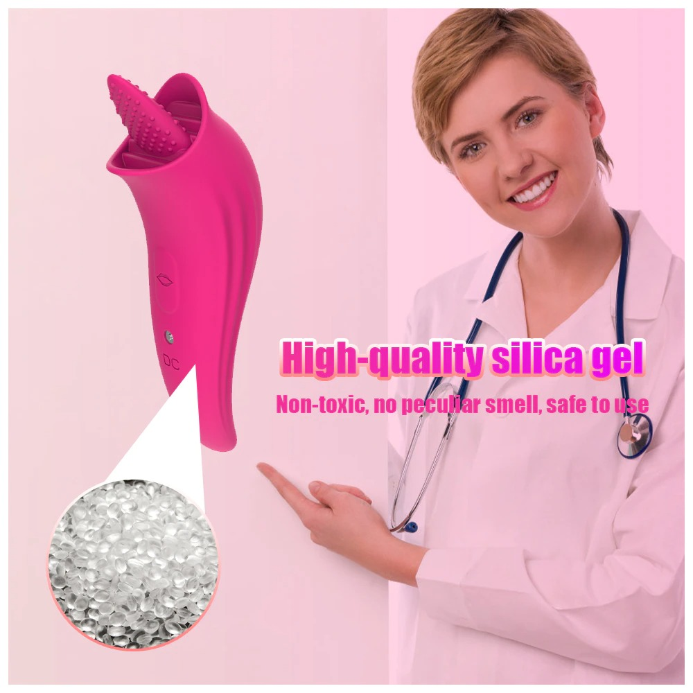 Tongue Vibrator for Women / Clitoral and Nipple Licking Stimulator - EVE's SECRETS