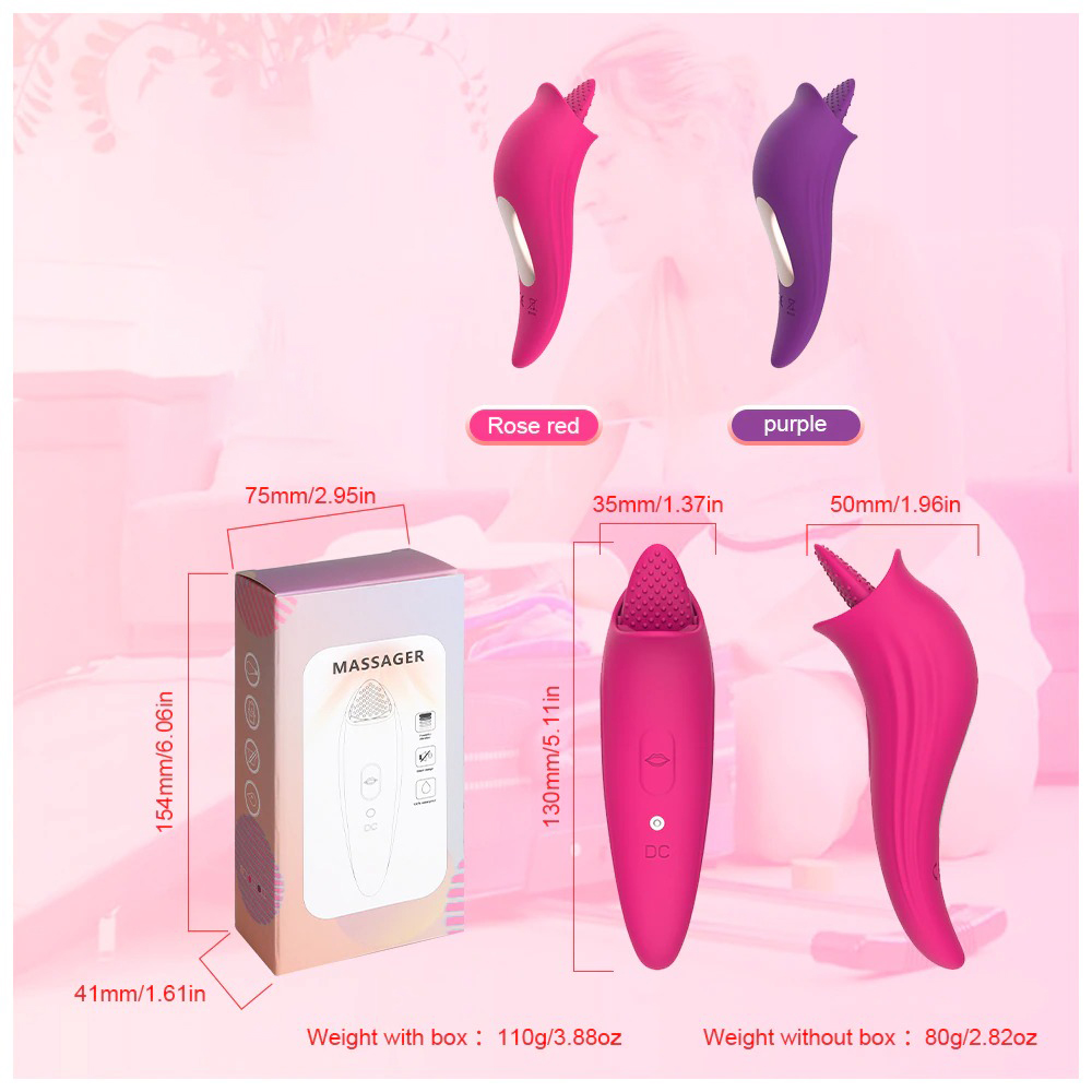 Tongue Vibrator for Women / Clitoral and Nipple Licking Stimulator - EVE's SECRETS