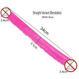 Translucent Double Penetration Dildo / Flexible Soft Vagina and Anal Sex Toys - EVE's SECRETS