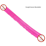 Translucent Double Penetration Dildo / Flexible Soft Vagina and Anal Sex Toys - EVE's SECRETS