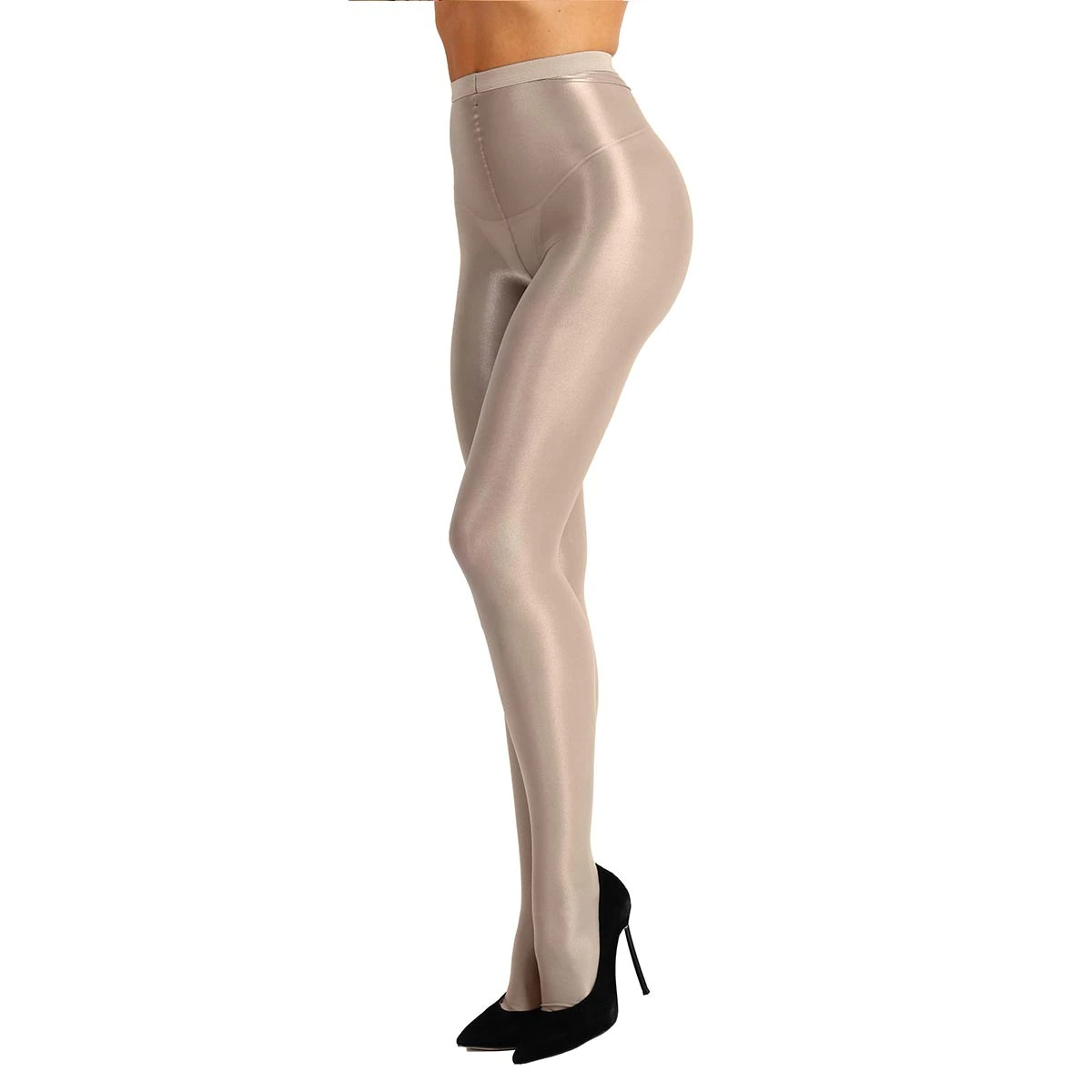 Ultra Shiny Sexy Stockings / Full Footed Tights Silky Sheer Pantyhose - EVE's SECRETS