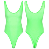 Ultra-thin Exotic Men's Solid Sleeveless Bodysuit / Male Sexy U Neck High Cut Lingerie - EVE's SECRETS