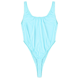 Ultra-thin Exotic Men's Solid Sleeveless Bodysuit / Male Sexy U Neck High Cut Lingerie - EVE's SECRETS