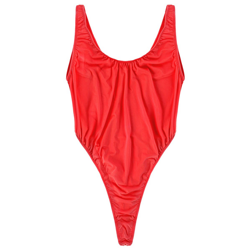 Ultra-thin Exotic Men's Solid Sleeveless Bodysuit / Male Sexy U Neck High Cut Lingerie - EVE's SECRETS