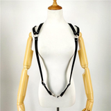 Unique Men's Sexy PU Leather Body Harness / Adjustable Chest Half Suspenders in Fetish - EVE's SECRETS