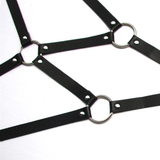 Unique Men's Sexy PU Leather Body Harness / Adjustable Chest Half Suspenders in Fetish - EVE's SECRETS