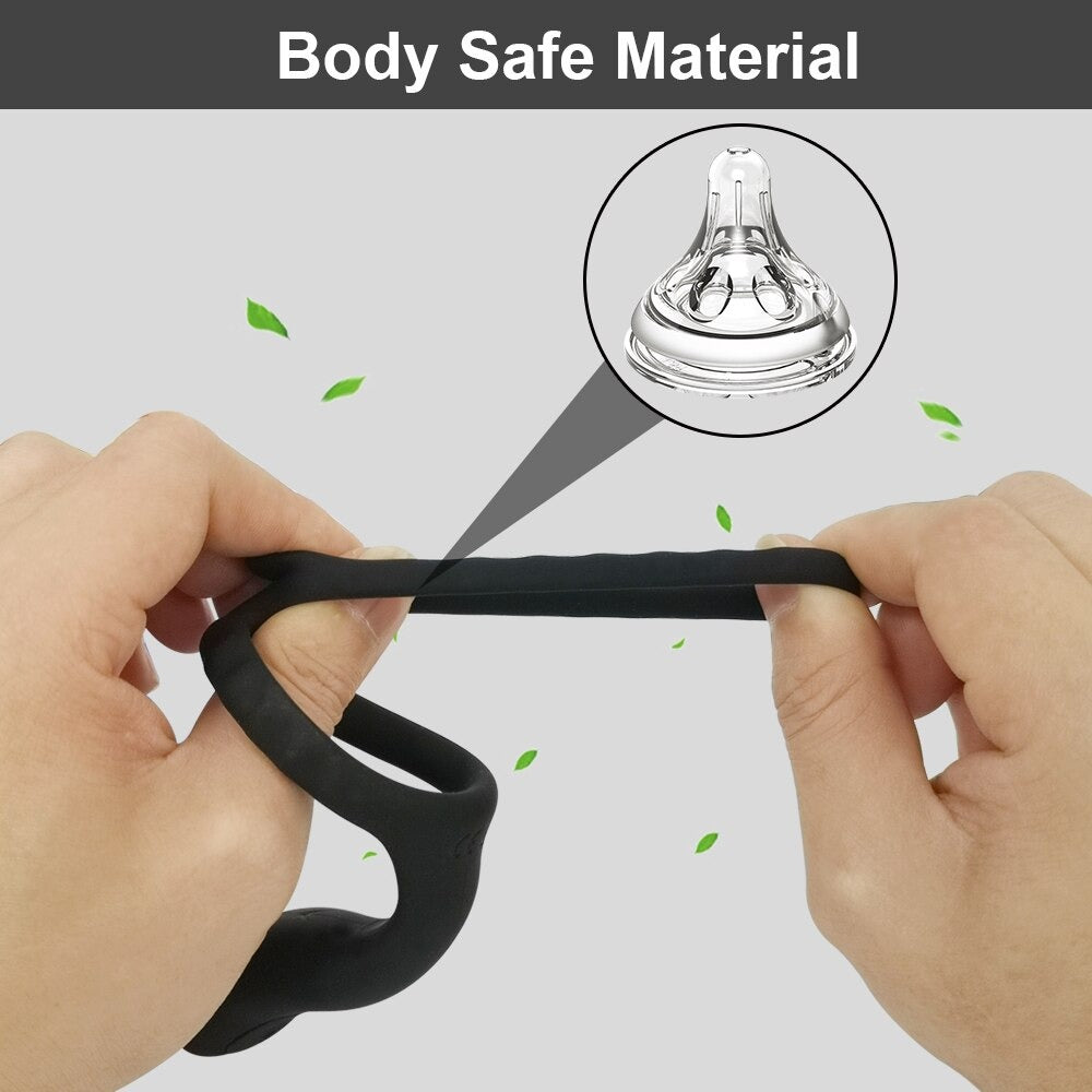 Unique Vibrating Cock Rings / Sex Toys for Adult Men / Penis Ejaculation Erotic Masturbator - EVE's SECRETS