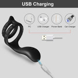 Unique Vibrating Cock Rings / Sex Toys for Adult Men / Penis Ejaculation Erotic Masturbator - EVE's SECRETS