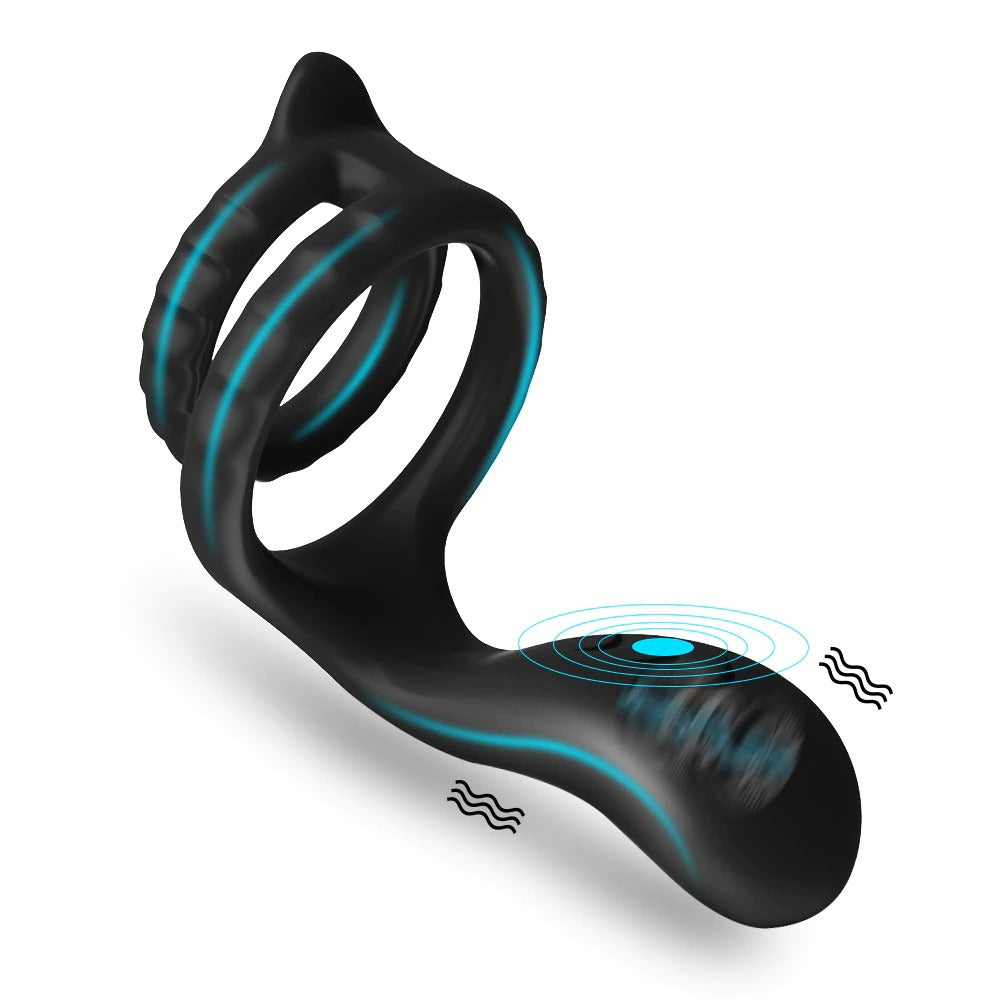 Unique Vibrating Cock Rings / Sex Toys for Adult Men / Penis Ejaculation Erotic Masturbator - EVE's SECRETS