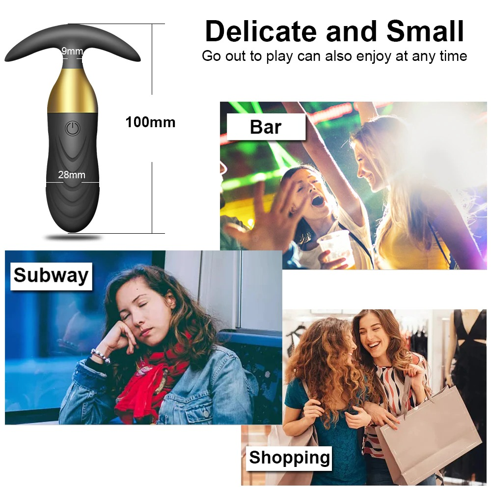Unisex Anal Plug Vibrator / Adult Remote Control Butt Plug / Anal Dildo Toy - EVE's SECRETS