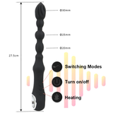Unisex Anal Vibrator with Long Beads / Male Anal Prostate Massager / Adult Women Sex Toy - EVE's SECRETS