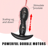 Unisex Anal Vibrator with Remote Control / Dual Thrusting Dildo Vibrator / Adult Sex Toy - EVE's SECRETS
