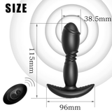 Unisex Anal Vibrator with Remote Control / Dual Thrusting Dildo Vibrator / Adult Sex Toy - EVE's SECRETS
