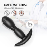 Unisex Anal Vibrator with Remote Control / Dual Thrusting Dildo Vibrator / Adult Sex Toy - EVE's SECRETS