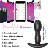 Unisex Anal Vibrator with Remote Control / Dual Thrusting Dildo Vibrator / Adult Sex Toy - EVE's SECRETS