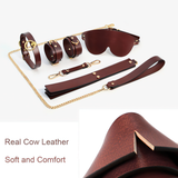 Unisex BDSM Toys / Genuine Leather Sex Games Kits / Erotic 12 PC Set For Your Enjoy - EVE's SECRETS