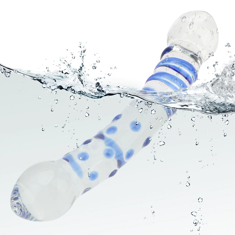 Unisex Glass Dildo Masturbator / Adult Crystal Fake Penis / Glass Anal Sex Toy - EVE's SECRETS