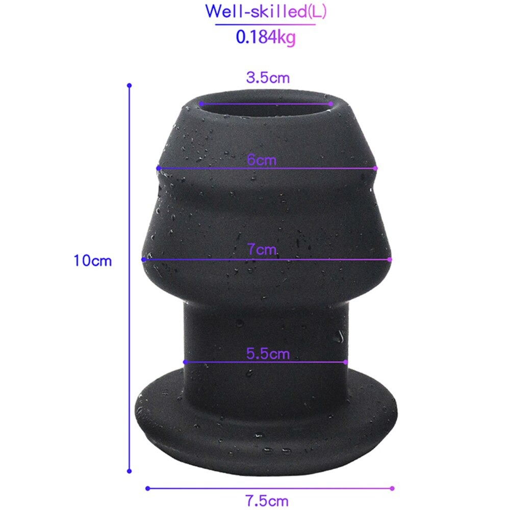 Unisex Hollow Anal Plug / Adult Large Butt Plug / Medical Silicone Anal Sex Toy - EVE's SECRETS