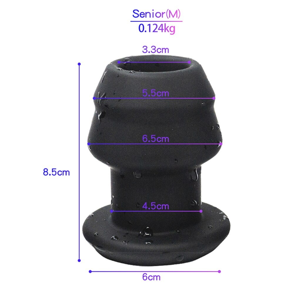 Unisex Hollow Anal Plug / Adult Large Butt Plug / Medical Silicone Anal Sex Toy - EVE's SECRETS